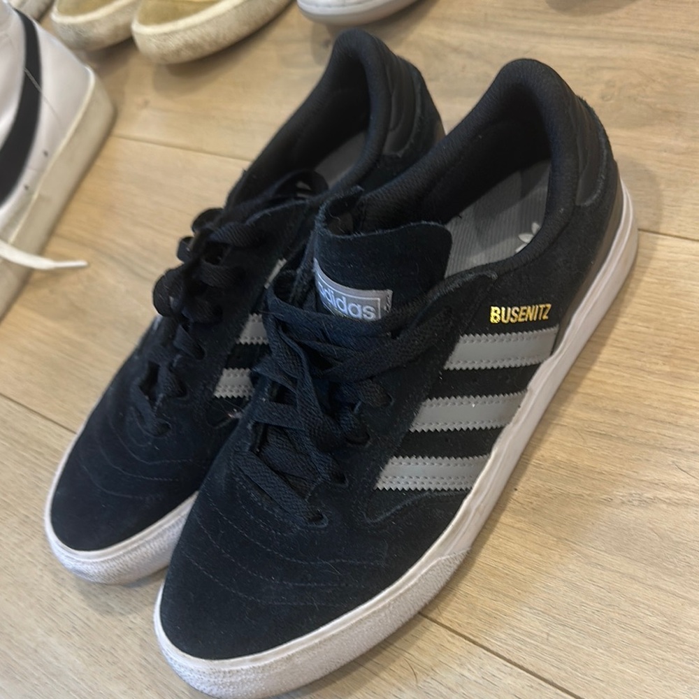 Adidas Busenitz Black and Gray Sneakers